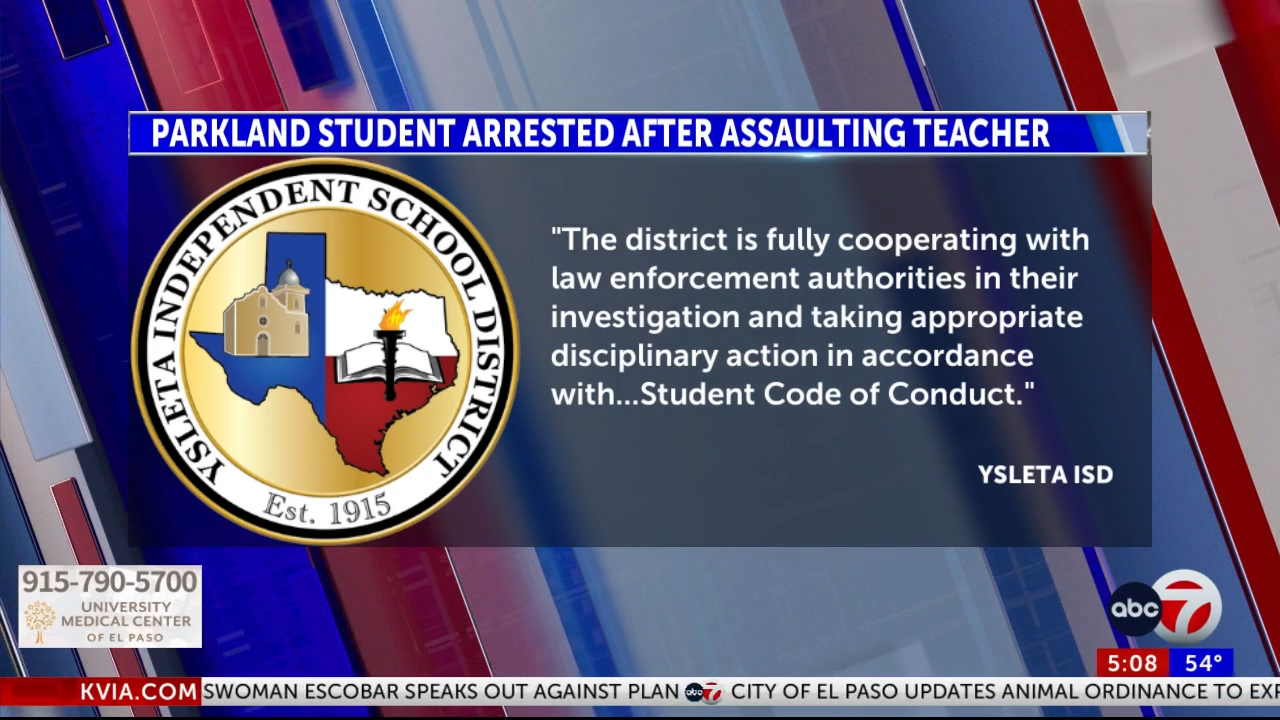 Parkland High student arrested for allegedly assaulting a teacher