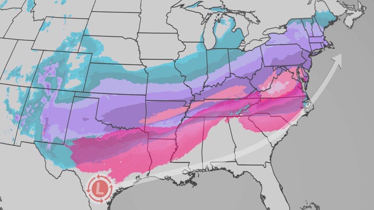 Winter Storm Targets 180 Million With Ice, Snow From Texas To Northeast