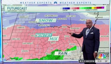 Arctic air mass expected to bring wintry mix to Texas – NBC 5 Dallas-Fort Worth