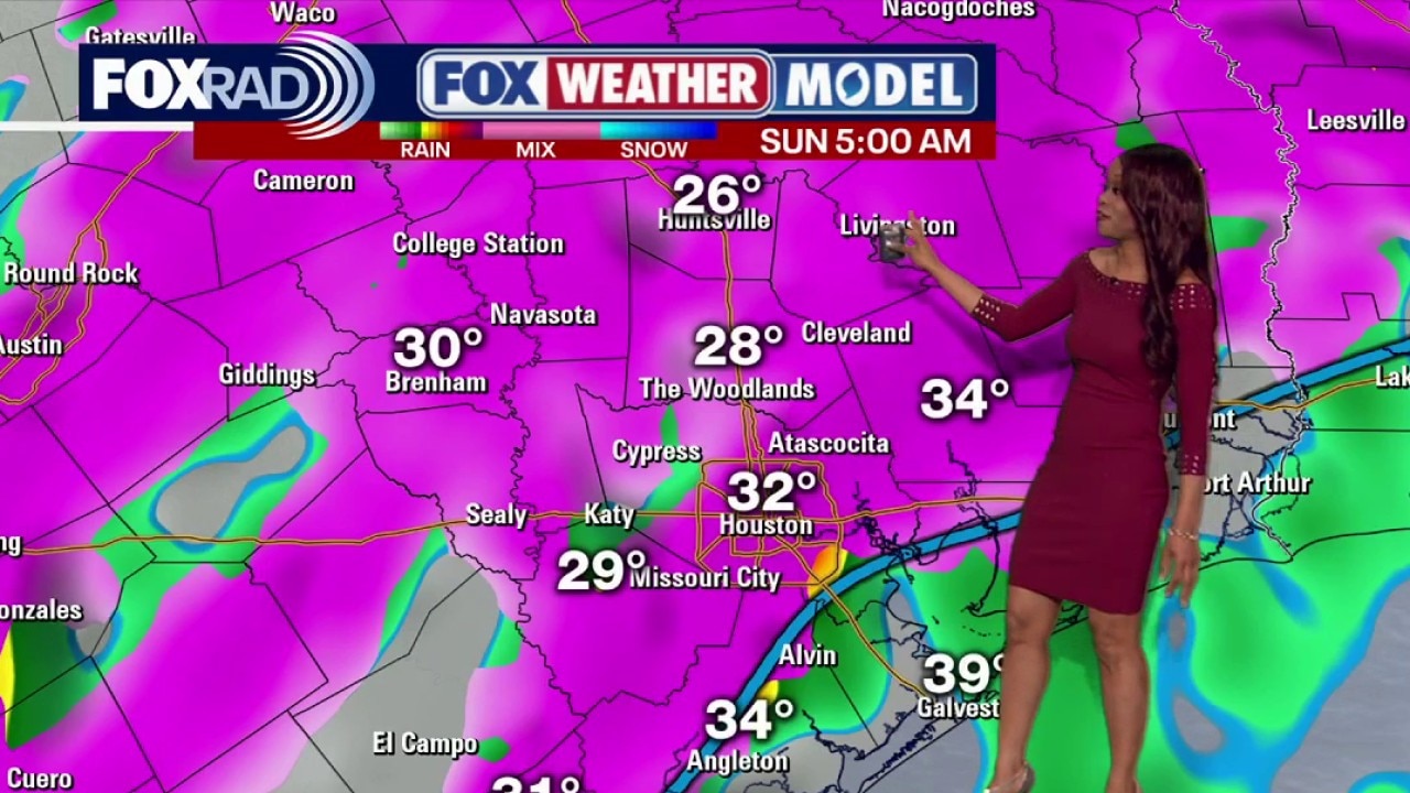 Houston winter storm forecast: Jan. 23 evening update