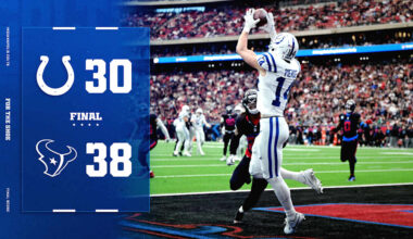 Riley Leonard impresses in first career start, Alec Pierce reaches 1,000 yards but Colts end 2025 season with seventh consecutive loss
