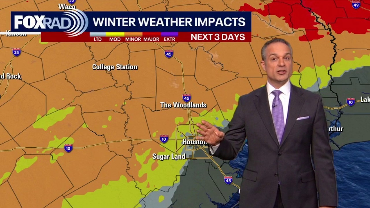 Houston weather: Winter storm severity, timeline for Saturday