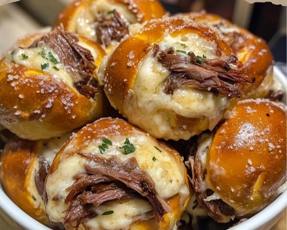 Brisket and Brew Stuffed Pretzel Rolls are new at Texas Pride Grill at the Houston rodeo. (Houston Livestock Show and Rodeo)