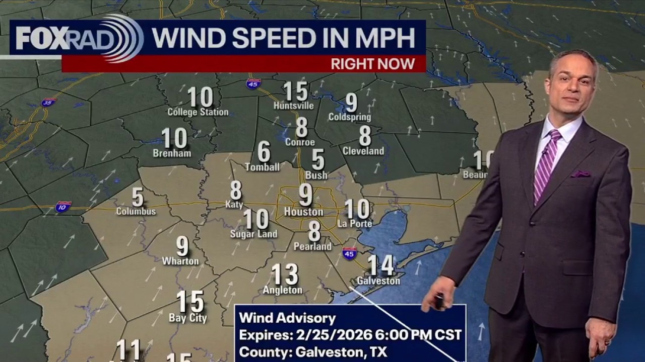 Houston weather: Wind advisory in effect Wednesday