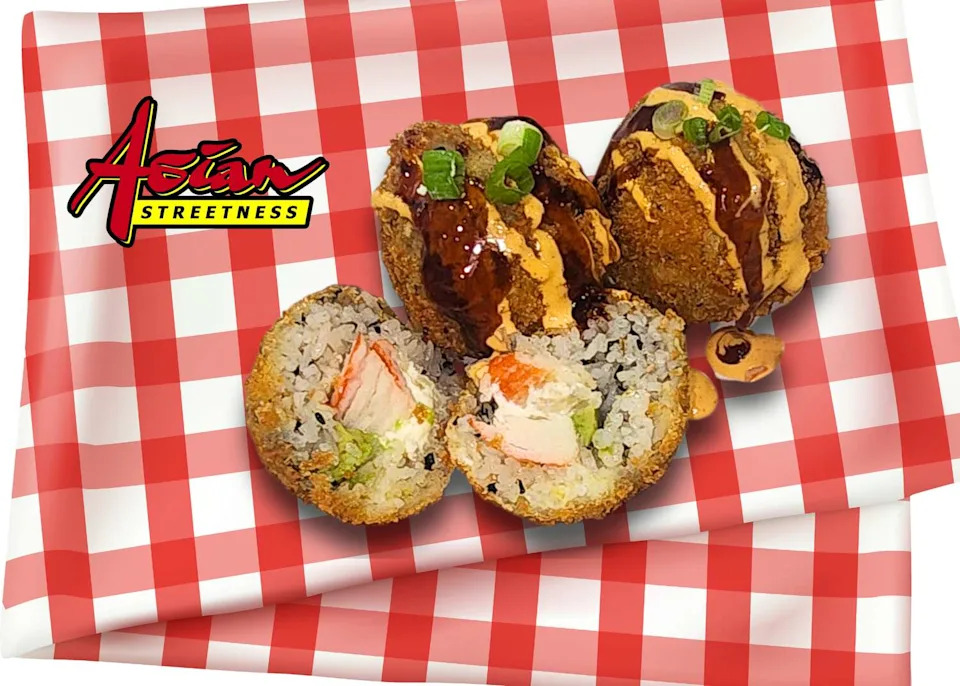 Crunchy sushi balls at Asian Streetness. (Houston Livestock Show and Rodeo)