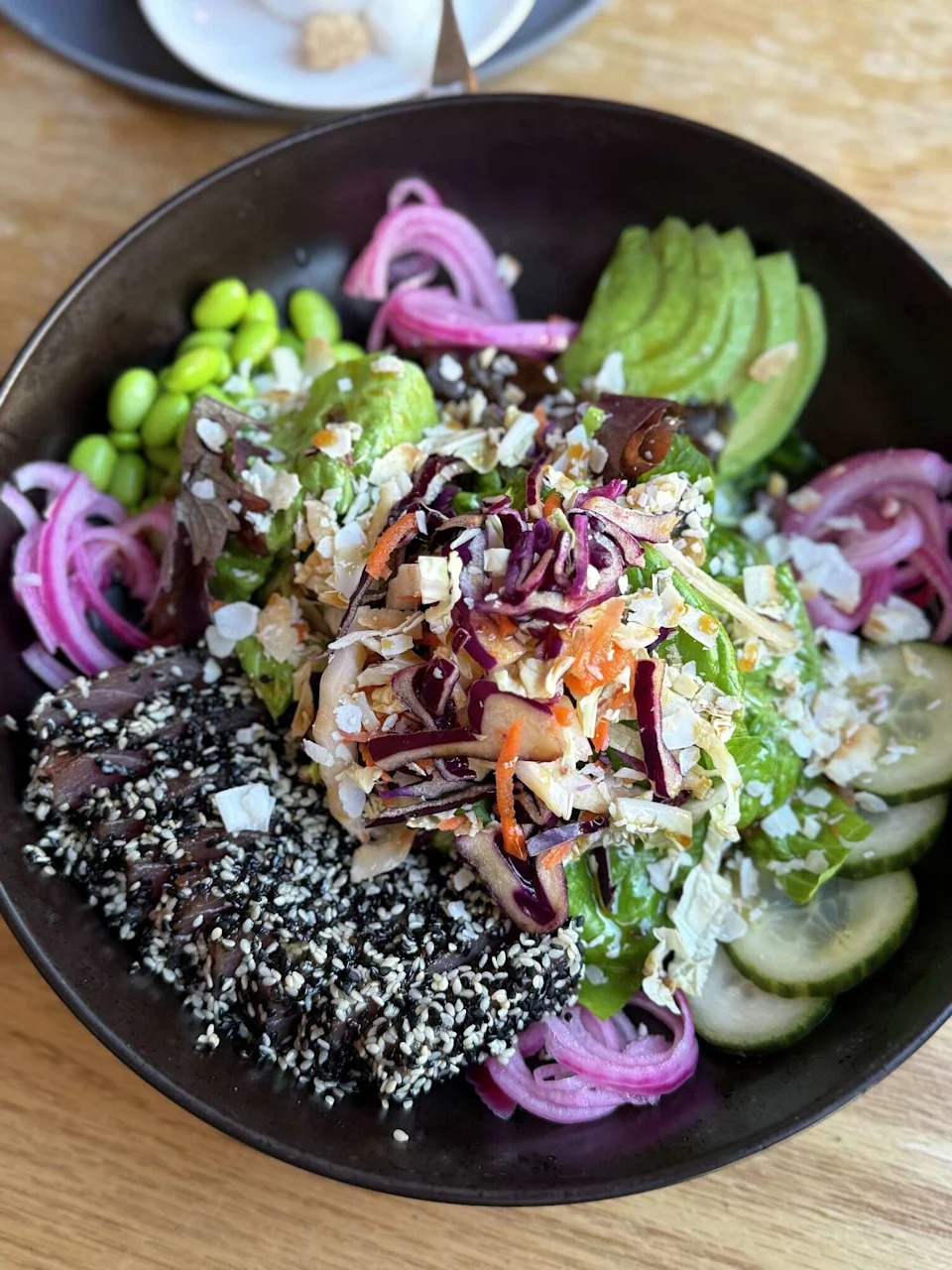 The Ahi Tuna Salad from Hill Country Herb Garden in Fredericksburg, Texas. (Annie Brown for MySA)
