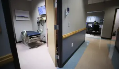 An empty exam room Friday, July 7, 2023, at LBU Community Clinic.