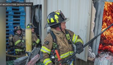 Fort Worth firefighter recovering after massive warehouse blaze