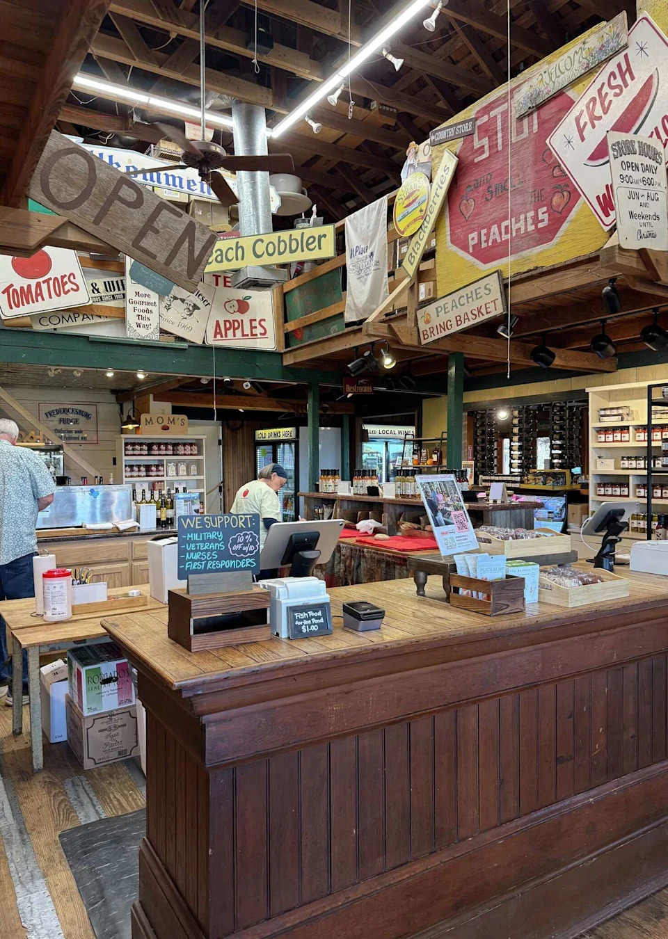 The store at Das Peach Haus in Fredericksburg, Texas. (Annie Brown for MySA)