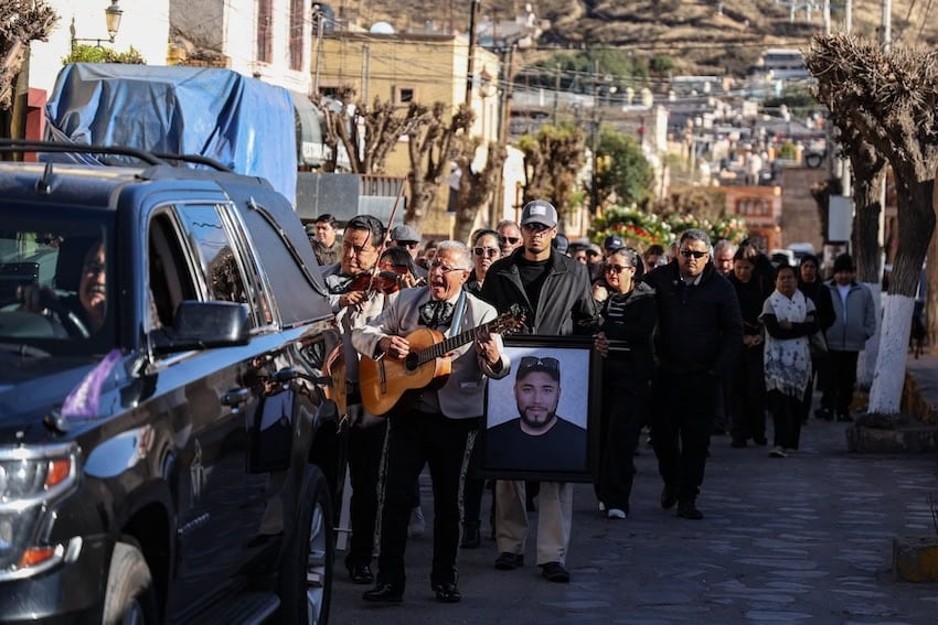 funeral in Zacatecas for miner