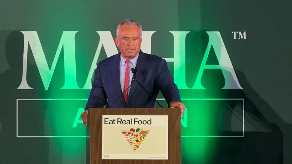 United States Secretary of Health and Human Services Robert F. Kennedy Jr speaks at Austin Eat Real Food Rally.