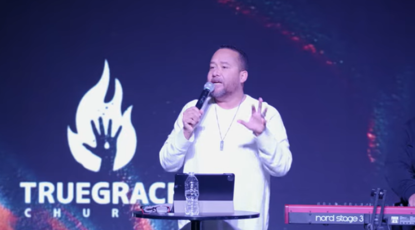 Pastor Troy Hernandez of True Grace Church in Arlington, Texas.