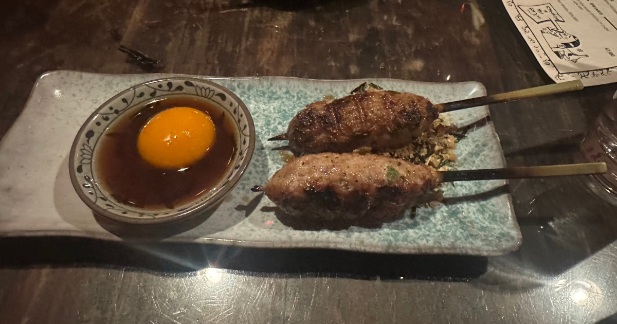Negima skewers at Kemuri Tatsu-ya in Austin, Texas