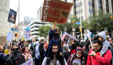 Everyone we saw taking to San Antonio's streets during Friday's ICE Out protest