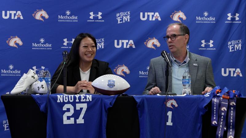 UTA Hosts Introductory Press Conference to Introduce Flag Football HC Melinda Nguyen