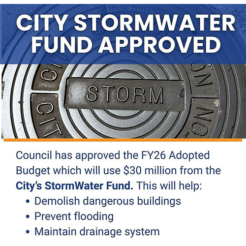 City Stormwater Fund Approved