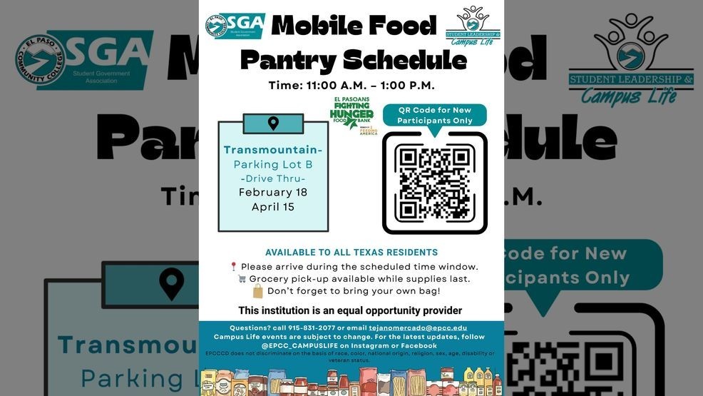 EPCC Transmountain Mobile Pantry. Credit: EPCC