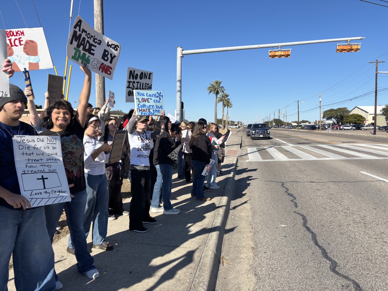 Student ICE protest