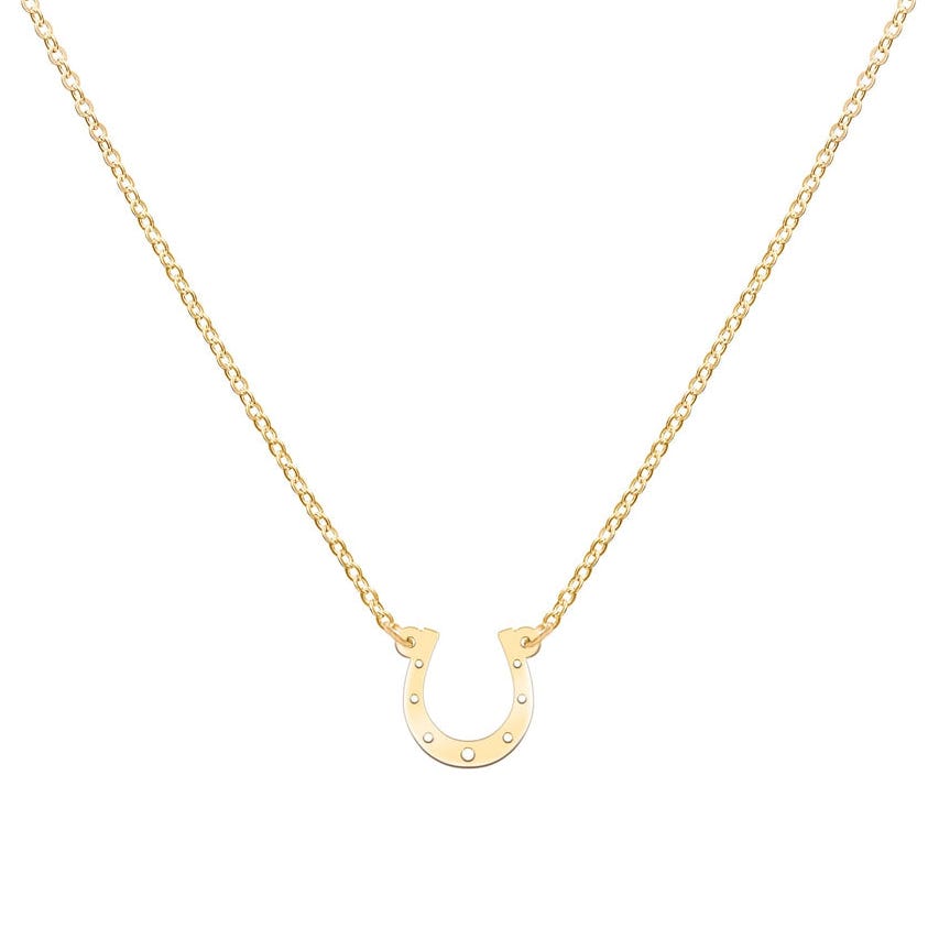 Small Flat Horseshoe Necklace