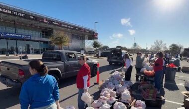 More than 700 families fed during San Antonio Food Bank, Boeing distribution event