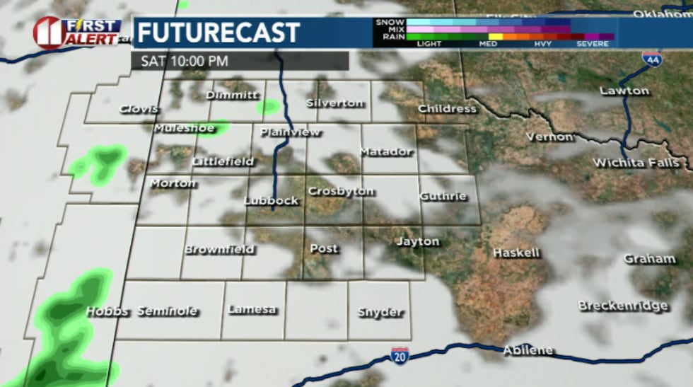 Light rain chances tonight