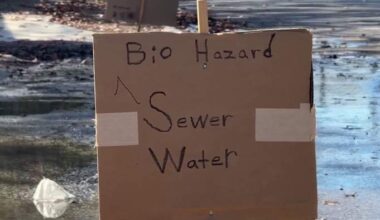 Northeast Side neighbors call for repair of recurring sewage leak