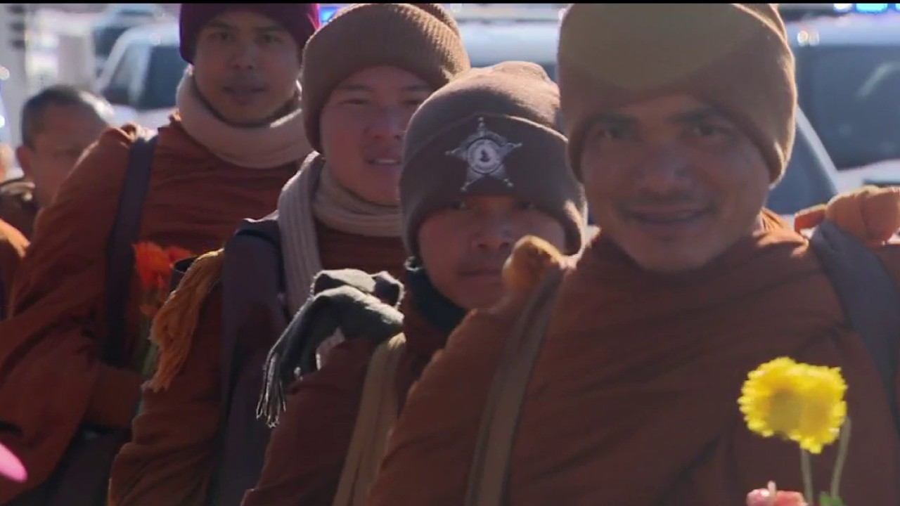 Fort Worth Buddhist monks arrive in Virginia after walking 2,000 miles for peace