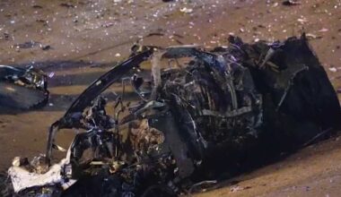 Man dead, woman injured after wrong-way crash on East Freeway at Lockwood