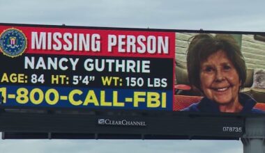 Missing person billboards for Nancy Guthrie reach San Antonio