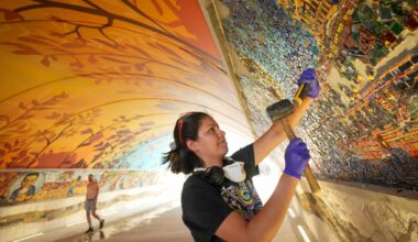 Unity Tunnel mural in Austin takes shape