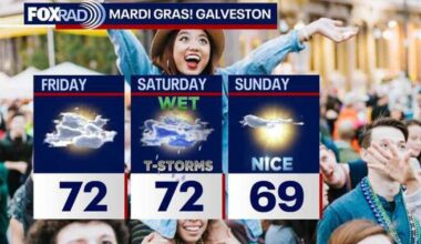 Houston weather: Warmer temps before wet Valentine's weekend