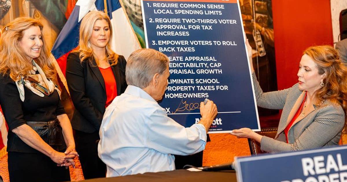 Gov. Abbott targets 'out-of-control' property taxes with new five-point tax relief plan