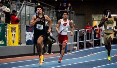 second fastest 4x400 in school history