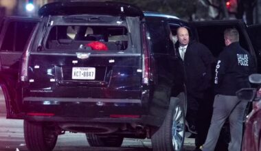 Dallas shooting: Gunman at large after firing 36+ rounds into SUV, killing female driver