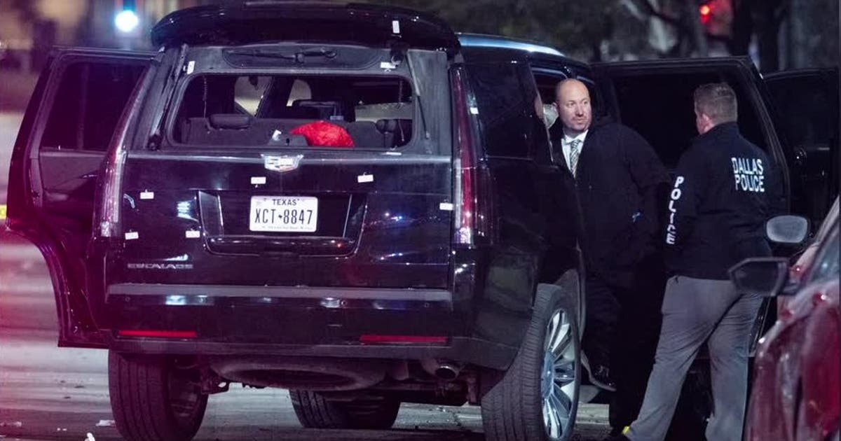 Dallas shooting: Gunman at large after firing 36+ rounds into SUV, killing female driver