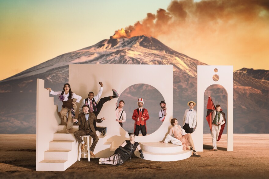 The first performance is Pompeii, a musical satire the company first produced in 2018 created by company members Cameron Cobb, Michael Federico and Max Hartman. It's the first time in the theater’s history that Kitchen Dog has revisited a past production.