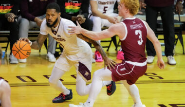 Troy loses grip of Sun Belt, falls to Texas State men's basketball