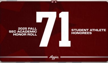 Texas A&M led the nation and set a program record with 13 Aggies invited to the 2026 NFL Scouting Combine, scheduled for February 26–March 1 in Indianapolis, Indiana.