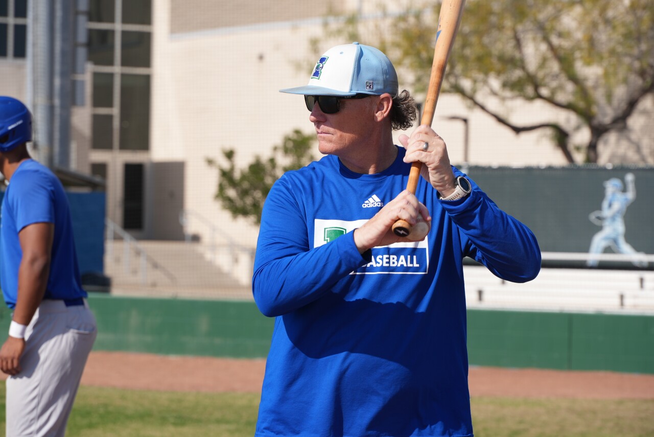 Islanders baseball head coach Scott Malone