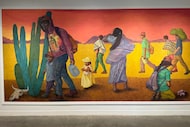 Mexican artist Mario Guzman's 2025 painting "El Camino" is among the works on display in...