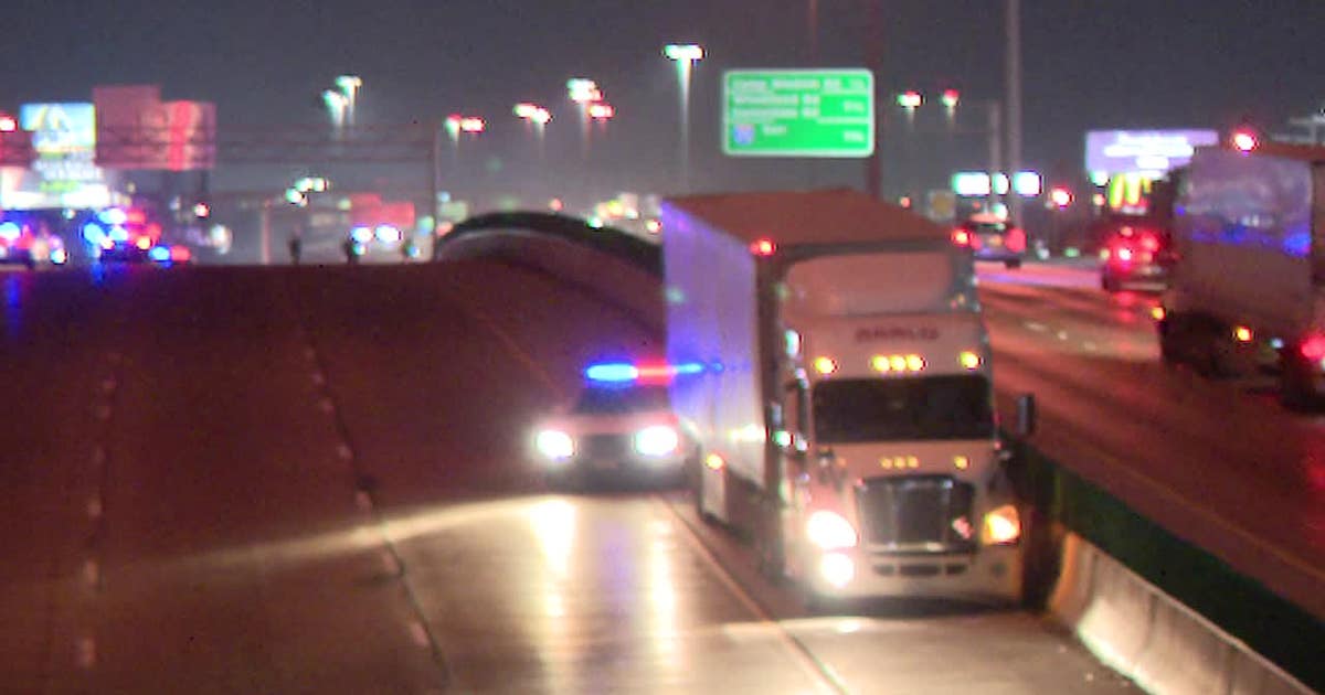 Pedestrian killed in semi-truck collision on Dallas freeway