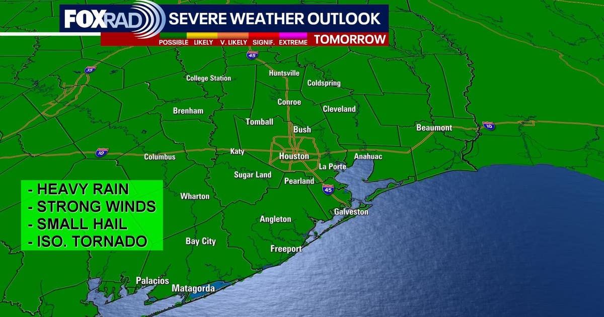 Houston weather: Severe storms expected for Valentine's Day, FOX 26 Storm Alert