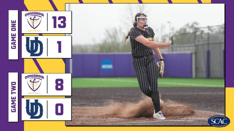 Softball Dominates in Doubleheader at Dallas