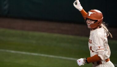 Rain threat Saturday changes Texas softball schedule