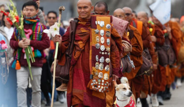 Photos of Fort Worth monks’ 2,300-mile journey to Washington