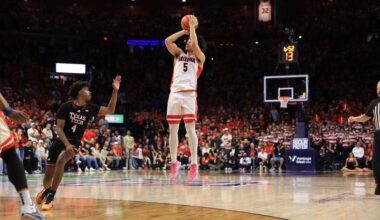 No. 1 Arizona Falls to No. 16 Texas Tech in Overtime, 78-75