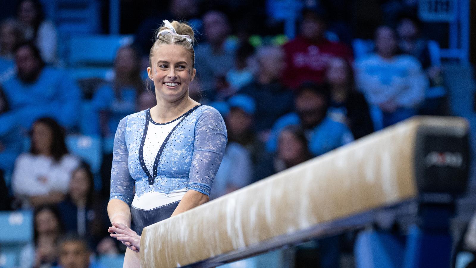 JoJo Valahovic University of North Carolina Gymnastics vs NC State  Carmichael ArenaChapel Hill, NC Friday, February  13, 2026