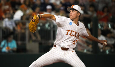Texas baseball star has added a new pitch to throw