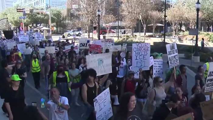 College, high school students protest immigration policies in downtown San Antonio