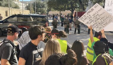Anti-ICE student protesters in San Antonio engage in standoff with Texas DPS at the Alamo